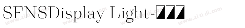 SFNSDisplay Light字体转换